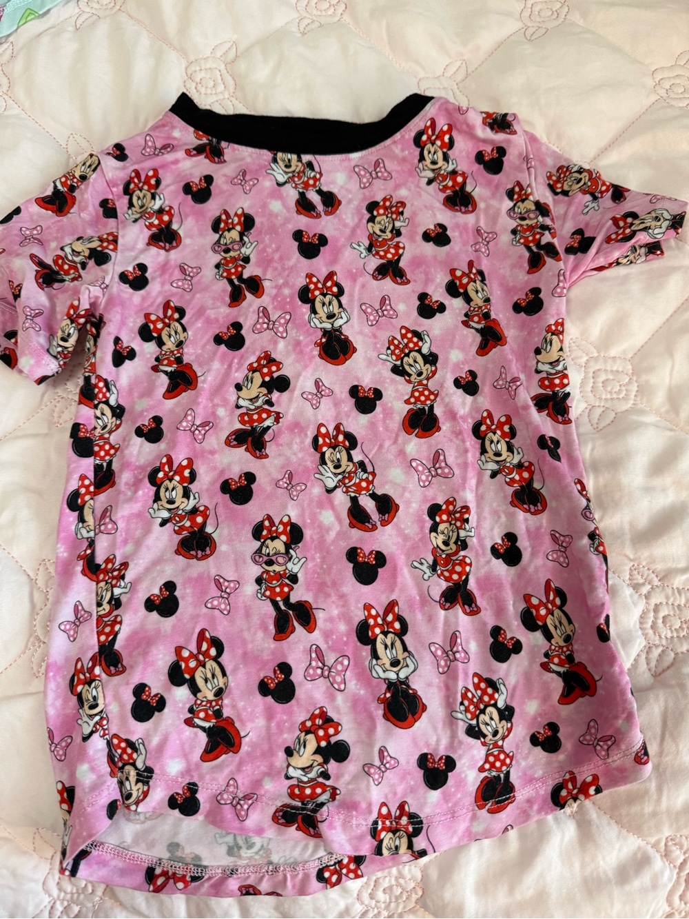 2T- Bundle of Joy- Disney Minnie Mouse Pink Girls' Short Sleeve Bamboo Tee
